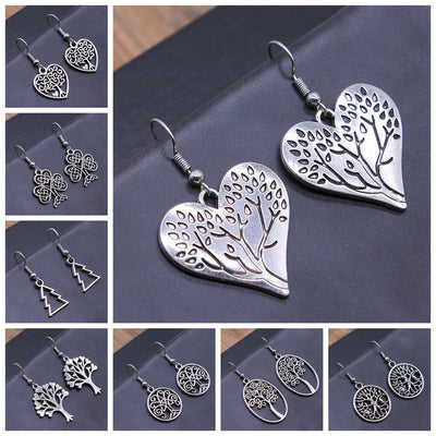Tree Earring Women Drop Earrings Round Tree Dangle Earrings Women Fashion Jewelry Gift For Women