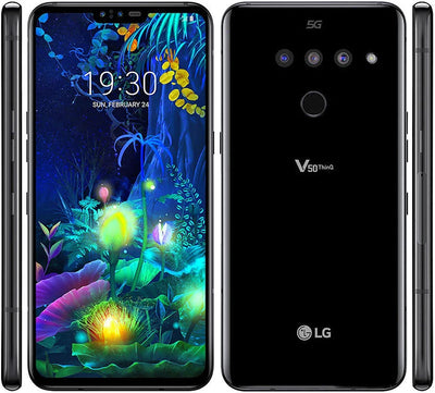 LG V50 ThinQ 4G LTE 5G Cell Phone 6.4' 6GB +128GB ROM Dual Front Triple FingerprRear Camera Unlocked Original Mobile Phone
