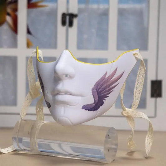 Masquerade Mask Beauty Mask Mechanical Half Face Mask Party Mask Halloween Cosplay Mask for Women Men Aesthetics Mask