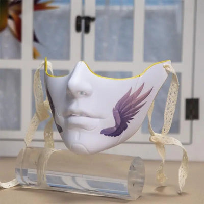 Masquerade Mask Beauty Mask Mechanical Half Face Mask Party Mask Halloween Cosplay Mask for Women Men Aesthetics Mask