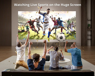 ETOE E3 Pro Projector, Dolby Digital Plus, Native 1080P, 600 ANSI, Android TV 11.0, Amlogic S905, 2GB+16GB, 5G WiFi, 4K Decoding