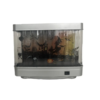 Halloween decoration lights, rotating Halloween night lights, simulated Halloween desk lamps, Halloween party decoration lights