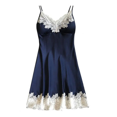 Women Nightie Great Patchwork Women Nightie All Match Pajamas  Sexy Women Nightie for Home