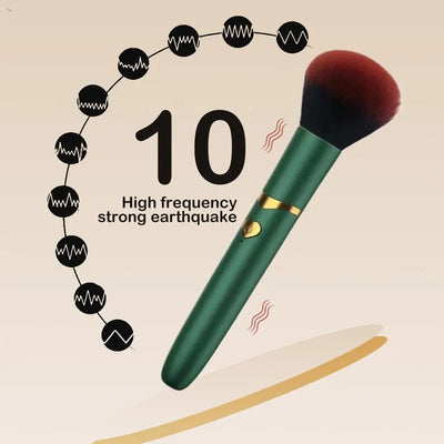 Makeup Brush Electric Vibrating Massage Long-lasting Natural Foundation Contouring Facial Makeup Brushes Cosmetic Tools USB