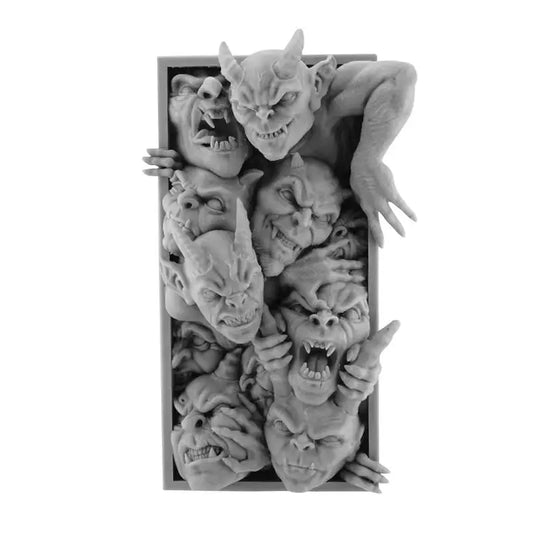 Demon Book Stopper Decorations Book Corner Decoration Horror Resin Gothic Statue Shelf Decoration for School Home Offices