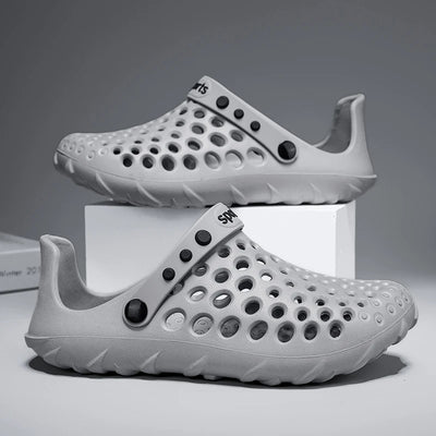 Summer Shoes Men Clogs Eva Slippers Men Flat Sandals Breathable Hole Shoes Men Beach Home Leisure Slides Men Summer Shoes