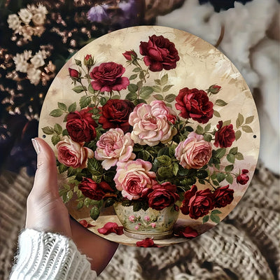 2D Retro Floral Wooden Decoration, Perfect for Home, Garden, and Farmhouse Decoration - The Ideal Choice for Mother's Day.