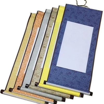 Decoration Art Supplies DIY Crafts Rice paper Painting Scroll Blank Hanging Scroll Calligraphy Mounting Drawing Canvas Scrolls