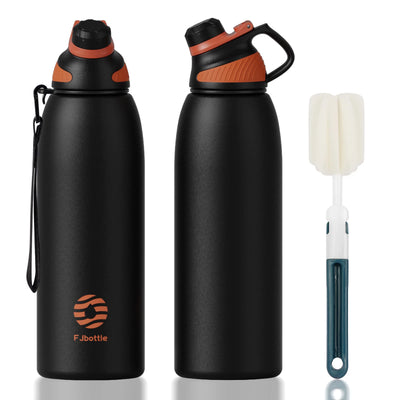 FEIJIAN-Stainless Steel Thermo Bottle with Magnetic Lid, Insulated Vacuum Flask, Outdoor Sport Water Bottle, Keep Cold, 1500ml
