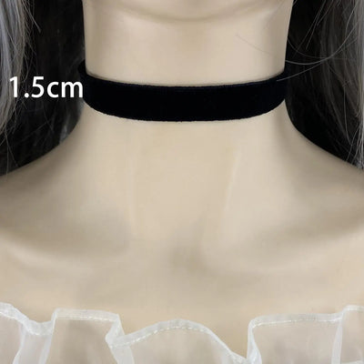 Fashion Sexy Punk Gothic Black Velvet Choker Necklaces Simple Vintage Clavicle Neck Chain Women Girls Party Jewelry Accessories