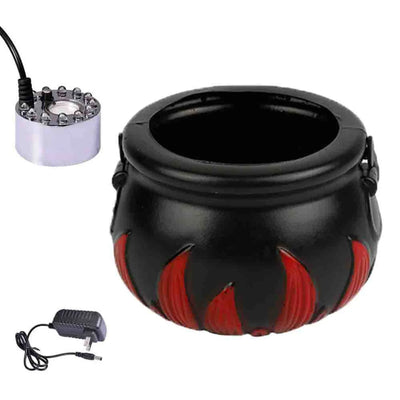 Halloween Party Decoration Witch With Light Pot Mist Plastic Bowl Decoration Candy Bucket Decor Witch Cauldron with Mist Maker