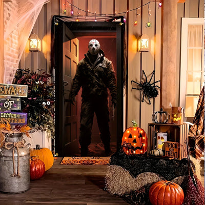1 piece Halloween men's party theme with mask decoration, suitable for indoor and outdoor entrances, courtyards, and gardens