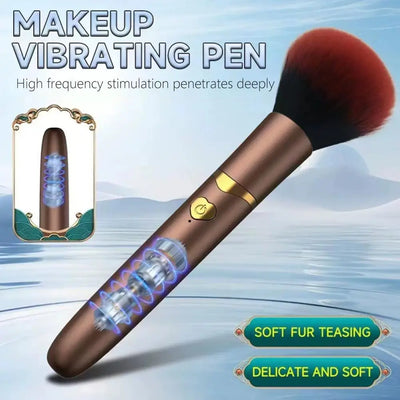 Makeup Brush Electric Vibrating Massage Long-lasting Natural Foundation Contouring Facial Makeup Brushes Cosmetic Tools USB