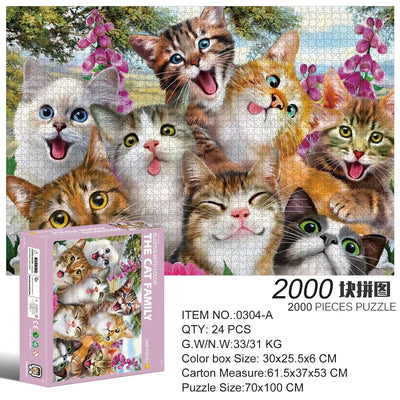 2000 Pieces Jigsaw Puzzle Various Landscape Patterns Jigsaw Puzzle Educational Toy for Kids Children 's Games Christmas Gift