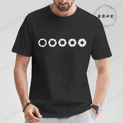 Shirts for Men Casual Clothing Funny Si, Soy Fotógrafo T-shirts Harajuku Streetwear Fashion Summer Tshirt Loose Men T Shirt Tops