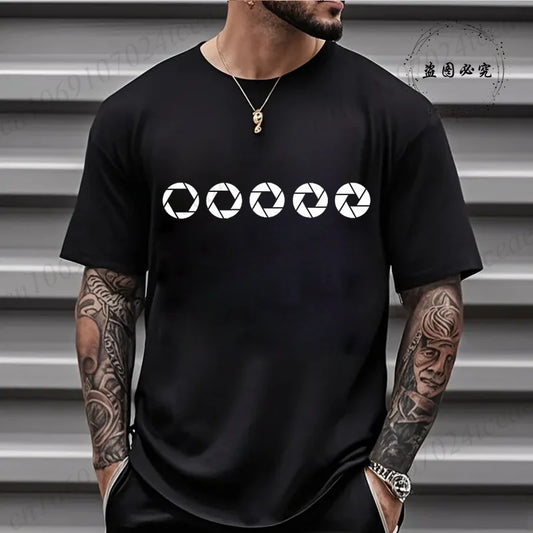 Shirts for Men Casual Clothing Funny Si, Soy Fotógrafo T-shirts Harajuku Streetwear Fashion Summer Tshirt Loose Men T Shirt Tops