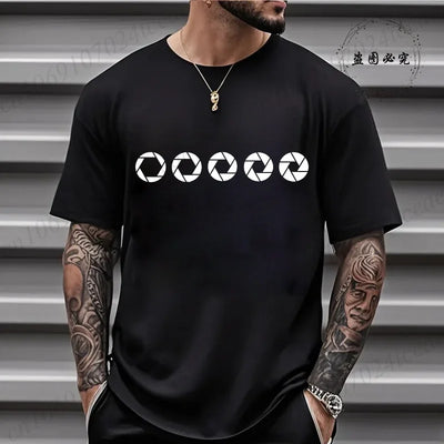Shirts for Men Casual Clothing Funny Si, Soy Fotógrafo T-shirts Harajuku Streetwear Fashion Summer Tshirt Loose Men T Shirt Tops