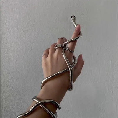 Snake Bone Chain Snake Shape Necklace Fashion Punk Jewelry Accessories Women Men Twistable Wrap Necklace Collar Bendable