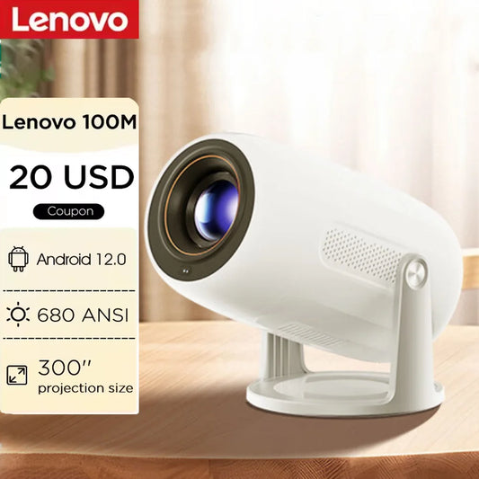 Original Lenovo Xiaoxin 100M Projector Auto Focus Wifi6 Smart Home Theater Support 4K HD Portable 400ANSI Projector Android 12