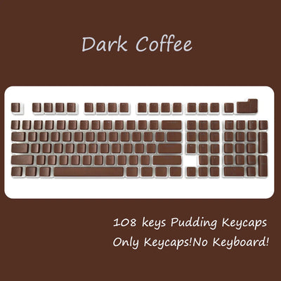 OEM Profile PBT Keycaps 108 Keys Pudding Keycap For Cherry MX Switch Mechanical Keyboard RGB Gamer backlit Key Caps Custom DIY