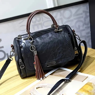 Classic Women Shoulder Bag Ladies Tassel Designer Handle Handbag Casual Women PU Leather Messenger Tote Bag Women