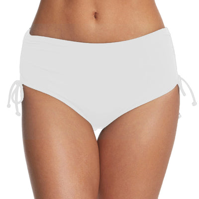 Women Swim Trunks High-Waisted Ruffle Trim Bikini Bottoms Breathable Quick-Drying Tummy Control Woman Swimwear For Beach