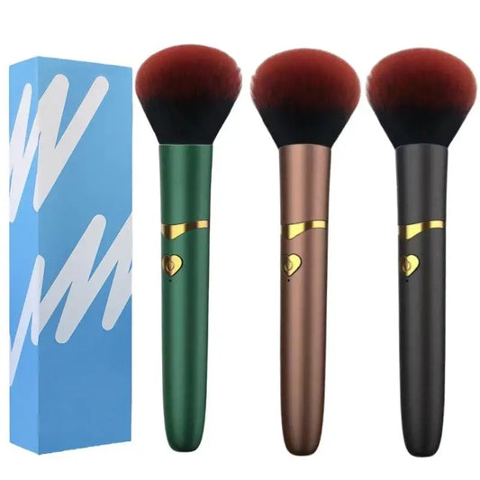 Makeup Brush Electric Vibrating Massage Long-lasting Natural Foundation Contouring Facial Makeup Brushes Cosmetic Tools USB