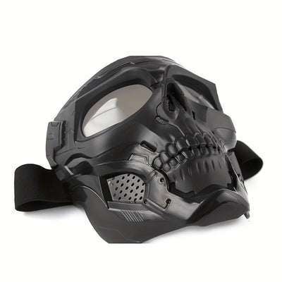Motorcycle skull mask wind goggles outdoor sports riding glasses Halloween props windproof tactical mask