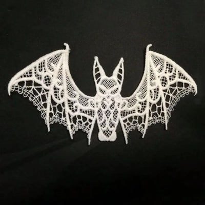 Realistic Bat Halloween Festival Decoration Lace Bat Pendant Multi-purpose Halloween Decoration for DIY Clothing Home Decoration