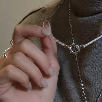 Hot S925 Sterling Silver Necklace 18-20-22inch Simple Choker Snake Bone Round Accessories Men's & Women's Gift Fine Jewelry