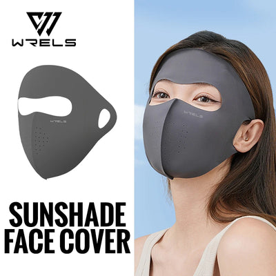 WRELS UV Protection Mask  Ice Silk Sunscreen Mask Breathable Lightweight Cycling Face Mask Anti-UV 400 Facemask For Men Women