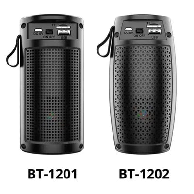 Lanfy# BT-1202 Portable Bluetooth Speaker with Colorful 360 LED Light Show
