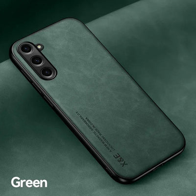 Case For Samsung S25 S24 S23 Ultra FE Luxury Protective Cover Magnetic Car Holder Phone Coque Fundas Capa