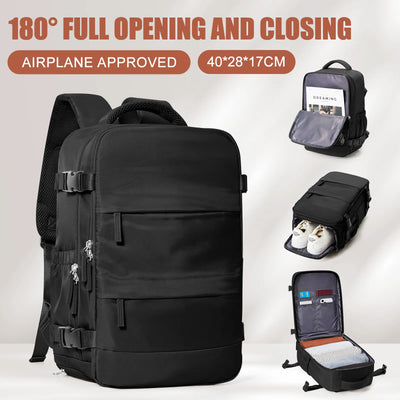 Women Men Hand Luggage Backpack Business Laptop Bag College Travel Backpack Waterproof Carry on Cabin Backpack School Backpack
