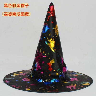 Holiday Party Supplies Halloween Witch Hats Makeup Costumes Props Halloween Decorations for Home День Рождения Декор Witch Hat