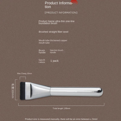 Ultra Thin Foundation Brush Lightweight and Thin Face Contour Brush Flat Contour Brush Blending Foundation Cream Makeup Brushes