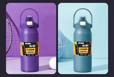All-steel thermos cup 304 stainless steel men's large capacity tea water separation outdoor car travel kettle 1000ml/1500ml