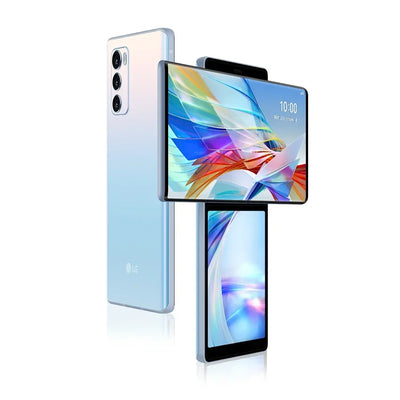 Original LG WING 5G CellPhone F100VM F100TM F100N F100 4G LTE Mobile Phone 6.8'' 128GB ROM Android WING SmartPhone