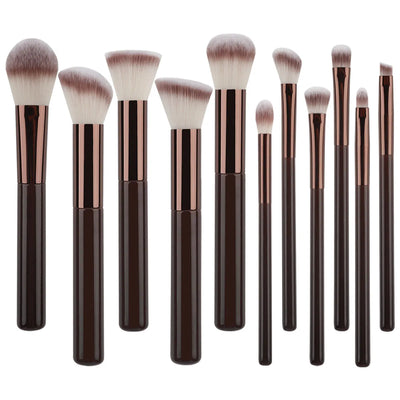 Makeup Brushes Powder Foundation Concealer  Eye Shadow Eyebrow Eyeliner Sculpting Brush Aluminum Handle