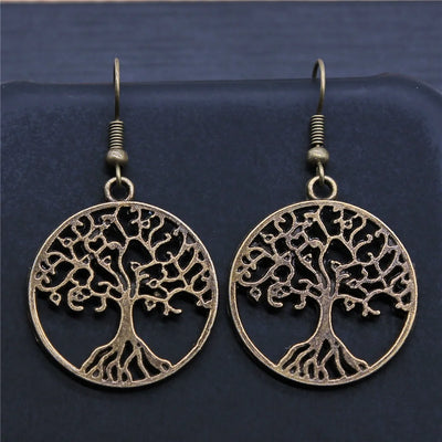 Tree Earring Women Drop Earrings Round Tree Dangle Earrings Women Fashion Jewelry Gift For Women