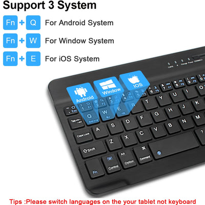 Bluetooth Keyboard Mini Keyboard 200mAh Rechargeable Keyboard Wireless Gaming Keyboard for PC Laptop Tablet Android iOS Windows