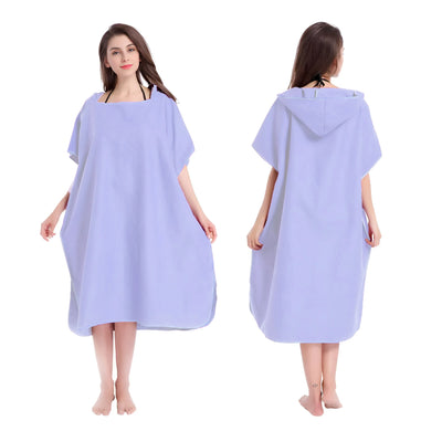 Microfiber Hooded Towel Men Women Swim Beach Travel Quick Dry Changing Robe Cape Bath Towel Bathrobe Surf Poncho Sauna Play