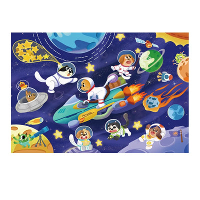36pcs Carrying Jigsaw Puzzle Children Paper Large Pieces Puzzle Enlightenment Gift 3-6 Years Old Baby Toys Toddler Puzzle