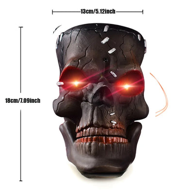 1PC Halloween Hanging Animated Decorations Talking Shaking Scary Clown with Chain Voice Control Outdoor Yard Haunted House Prop