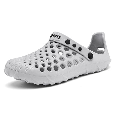 Summer Shoes Men Clogs Eva Slippers Men Flat Sandals Breathable Hole Shoes Men Beach Home Leisure Slides Men Summer Shoes