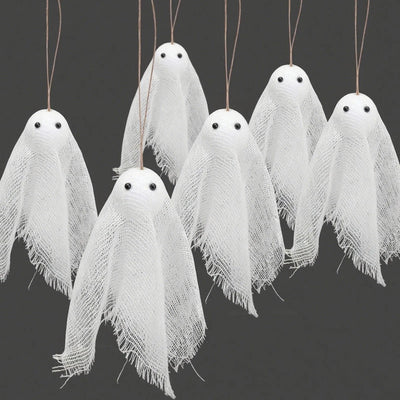 Halloween Decoration Pendant Gauze Ghost Design Mini Pendant Party Decoration Small Pendant Atmosphere Scene Layout