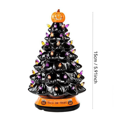 2025 Halloween Glowing Decorations Halloween Luminous Decorative item Halloween Tree Gifts Festive Christmas Tree Gift Decor