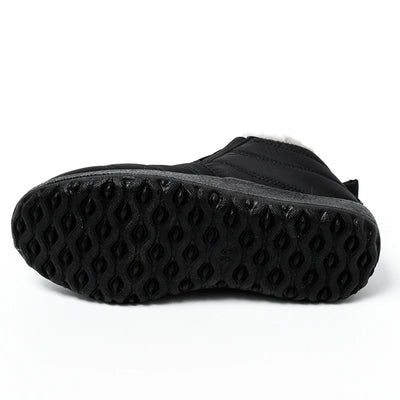 Kidmi Winter Fuzzy Women Shoes Warm Cold-proof Velvet  Antiskid Waterproof Women Boots Outdoor Indoor Soft House Women Shoes