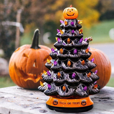 2025 Halloween Glowing Decorations Halloween Luminous Decorative item Halloween Tree Gifts Festive Christmas Tree Gift Decor