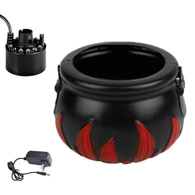 Halloween Party Decoration Witch With Light Pot Mist Plastic Bowl Decoration Candy Bucket Decor Witch Cauldron with Mist Maker